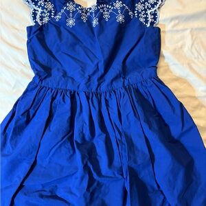 Gymboree Blue and White Casual Dress